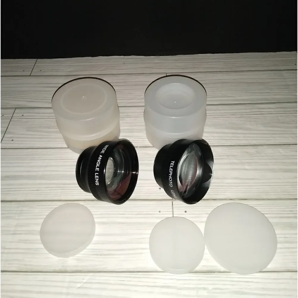 Camera Lenses Wide Angle Lens & Telephoto Lens Made In Japan Read*
